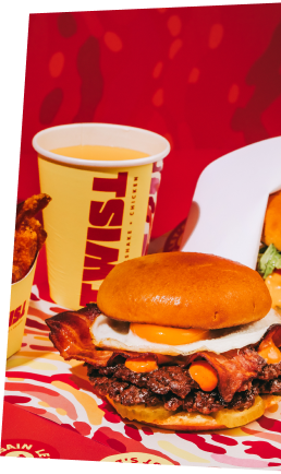 Burger Twist com bebida